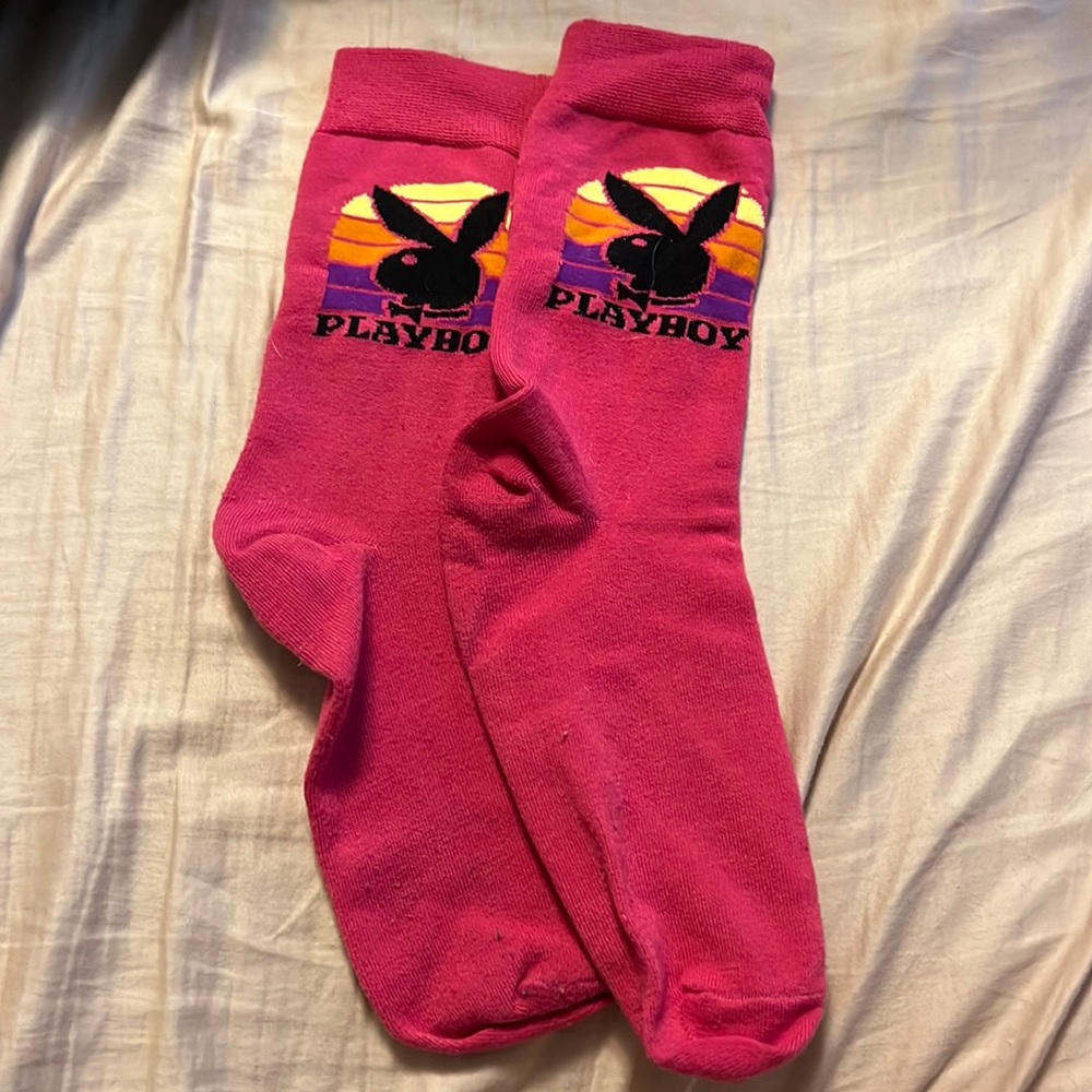 Pink Playboy Socks